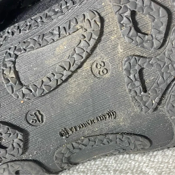 Rieker Black Faux Leather Sherpa Lined Mid Calf Knee High Boots 39 - Picture 7 of 14